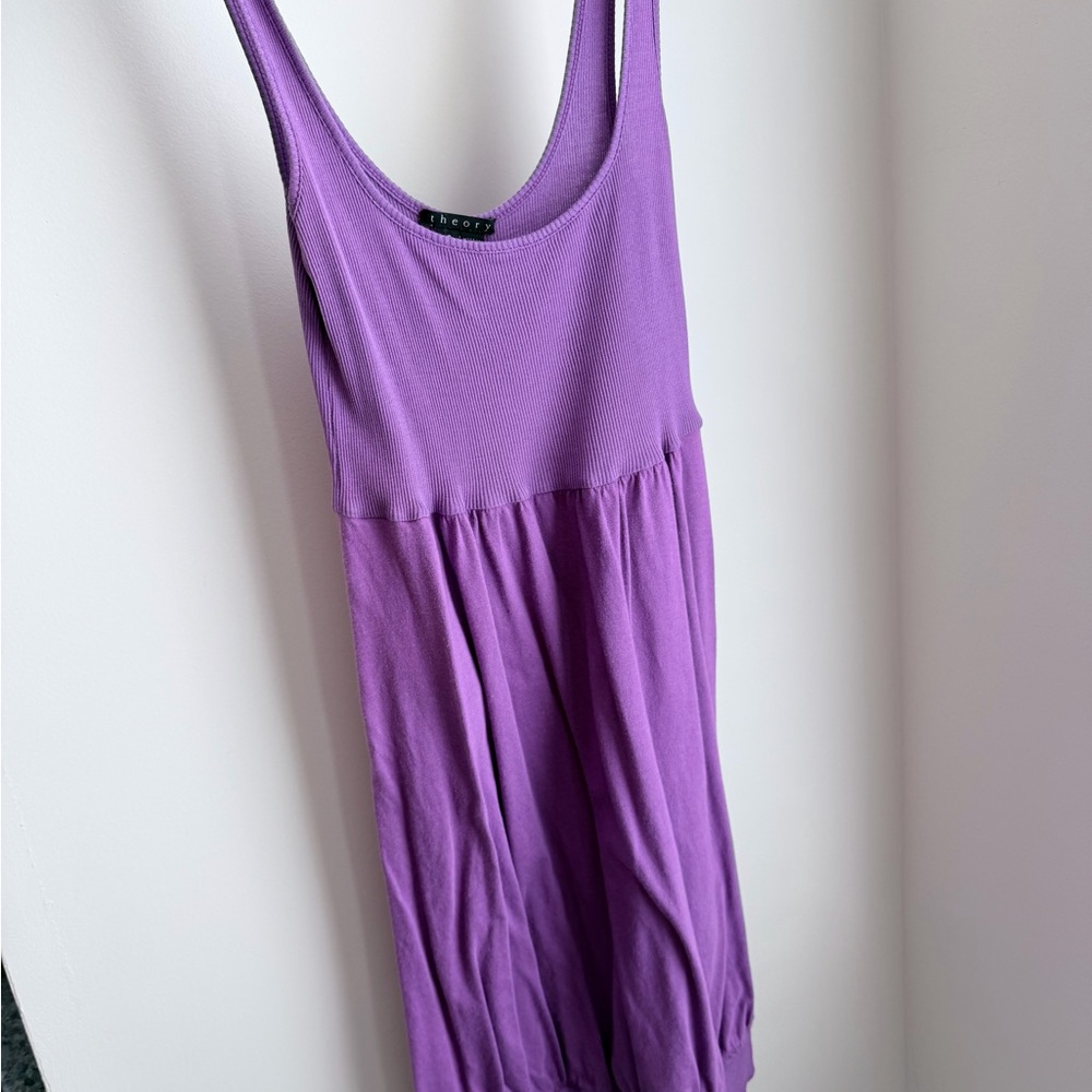 Theory Swimsuit Cover Up Ribbed Tank Dress - Picture 7 of 9
